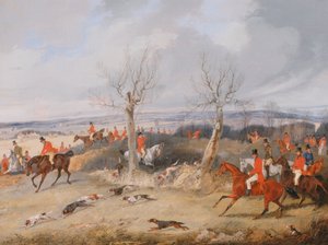 Jachtscène: In volle vaart door Henry Thomas Alken
