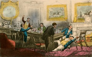 Til me op! Bind me in mijn stoel! Vul mijn glas!, 1838 door Henry Thomas Alken