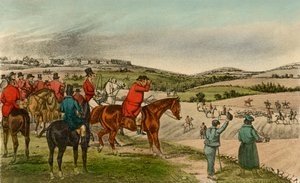 Mr. Jorrocks telegrafeert de Vos, 1838 door Henry Thomas Alken