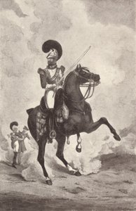 Officier, Life Guards, 1909 door Henry Thomas Alken