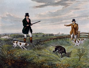 Patrijzenjacht door Henry Thomas Alken