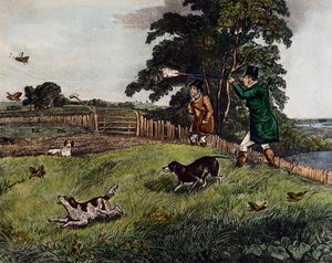 Patrijzenjacht door Henry Thomas Alken
