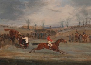 Scènes van een steeplechase: Bij de Finish door Henry Thomas Alken