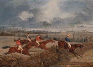 Scènes van een Steeplechase: Een Heg Nemen