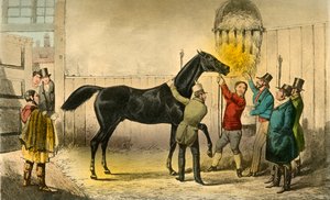 De baron vult zijn nat, 1838 door Henry Thomas Alken
