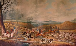 De Jacht op de Ree, 1834, 1936 door Henry Thomas Alken