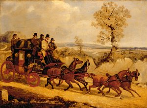 De Dover-koets bergafwaarts door Henry Thomas Alken