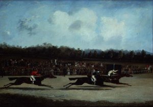 De finish van de St. Leger door Henry Thomas Alken