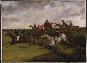 De Grote Leicestershire Steeplechase, 12 Maart 1829: Symptomen van Nood door Henry Thomas Alken