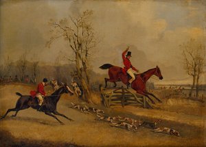 De Ontmoeting, Over het Hek door Henry Thomas Alken