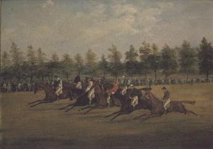 De start van de St. Leger door Henry Thomas Alken