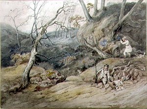 Onbekend beeld door Henry Thomas Alken