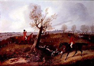 View Halloo (een van een set van vier) door Henry Thomas Alken