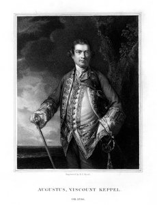 Augustus Keppel, 1e burggraaf Keppel, Britse admiraal, 1833 door Henry Thomas Ryall