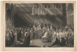 Kroning van Koningin Victoria van Engeland door Henry Thomas Ryall