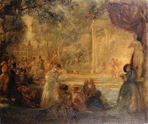 Een pastorale toneelstuk door Henry Tonks