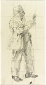 Portret van een Man door Henry Tonks