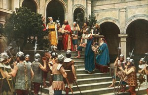 Jezus voor Ananias, 1922 door Henry Traut