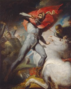 De Eed van de Graaf van Warwick voor de Slag bij Towton