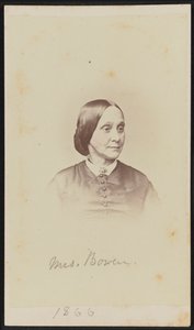Carte-de-visite portret van mevrouw Bowen door Henry Ulke