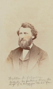 Carte-de-visite portret van Walter W. Johnson, 1868 door Henry Ulke