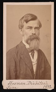Portret van Herman Henry Diebitsch door Henry Ulke