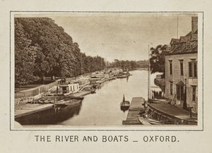 De rivier en boten - Oxford