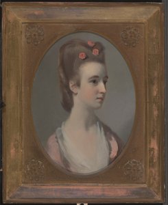 Portret van een Vrouw, Mogelijk Miss Nettlethorpe door Henry Walton