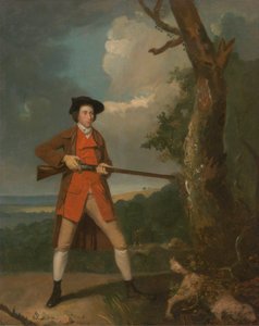 Portret van een sportman, mogelijk Robert Rayner door Henry Walton