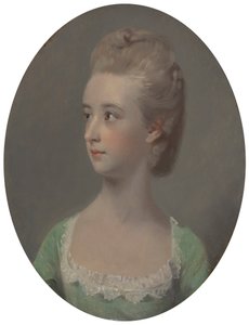 Portret van een jonge vrouw, mogelijk Miss Nettlethorpe door Henry Walton