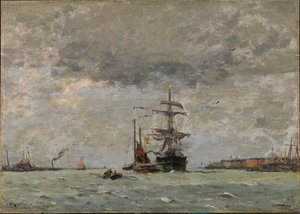 Ingang van de haven, 1890