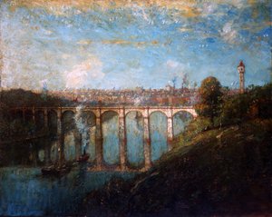 High Bridge, New York, 1905 door Henry Ward Ranger