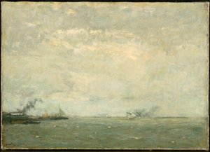 Zeegezicht door Henry Ward Ranger