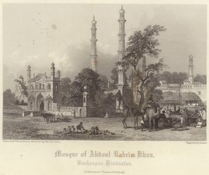Moskee van Abdul Raheim Khan door Henry Warren