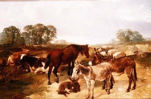 Een Bijeenkomst op Hampstead Heath door Henry Weekes