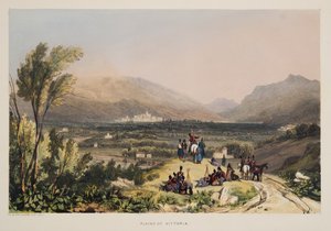 Vlaktes en Stad Vitoria, uit Schetsen van landschappen in de Baskische provincies van Spanje, met een selectie van nationale muziek, uitgegeven 1838 door Henry Wilkinson