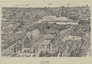 Ely Place, vanuit het Westen