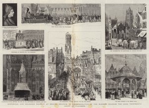 Historische en Religieuze Optocht in Brugge, België, ter Herdenking van de Zalige Karel de Goede, Dertiende Graaf van Vlaanderen door Henry William Brewer
