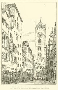 Rath-Haus, scène van conferentie, Ratisbon