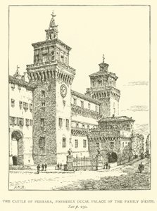 Het Kasteel van Ferrara, voormalig Hertogelijk Paleis van de Familie D