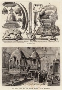 Het Koninklijk Bezoek aan het Indian Museum, South Kensington door Henry William Brewer