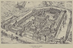 De Toren van Londen, vanaf het Zuiden