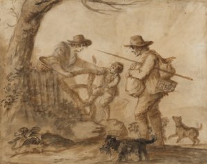 Een Rustieke Familie door Henry William Bunbury