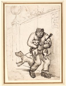 Verloren een Chinese Bull Puppy £ 10 Beloning door Henry William Bunbury