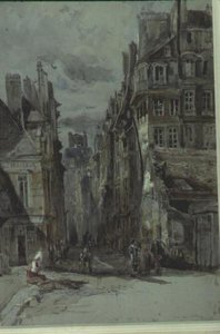 Straatscène, Oud Parijs