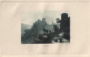 Das Malerische und Romantische Rheinland: Niedeggen, 1928 door Henry Winkles