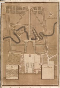 Een exact plan van Greenwich Park, ca. 1700 door Henry Wise