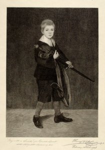 Jongen met zwaard door Henry Wolf