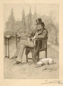 Henry Irving thuis door Henry Wolf