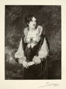 Portret van een dame door Henry Wolf